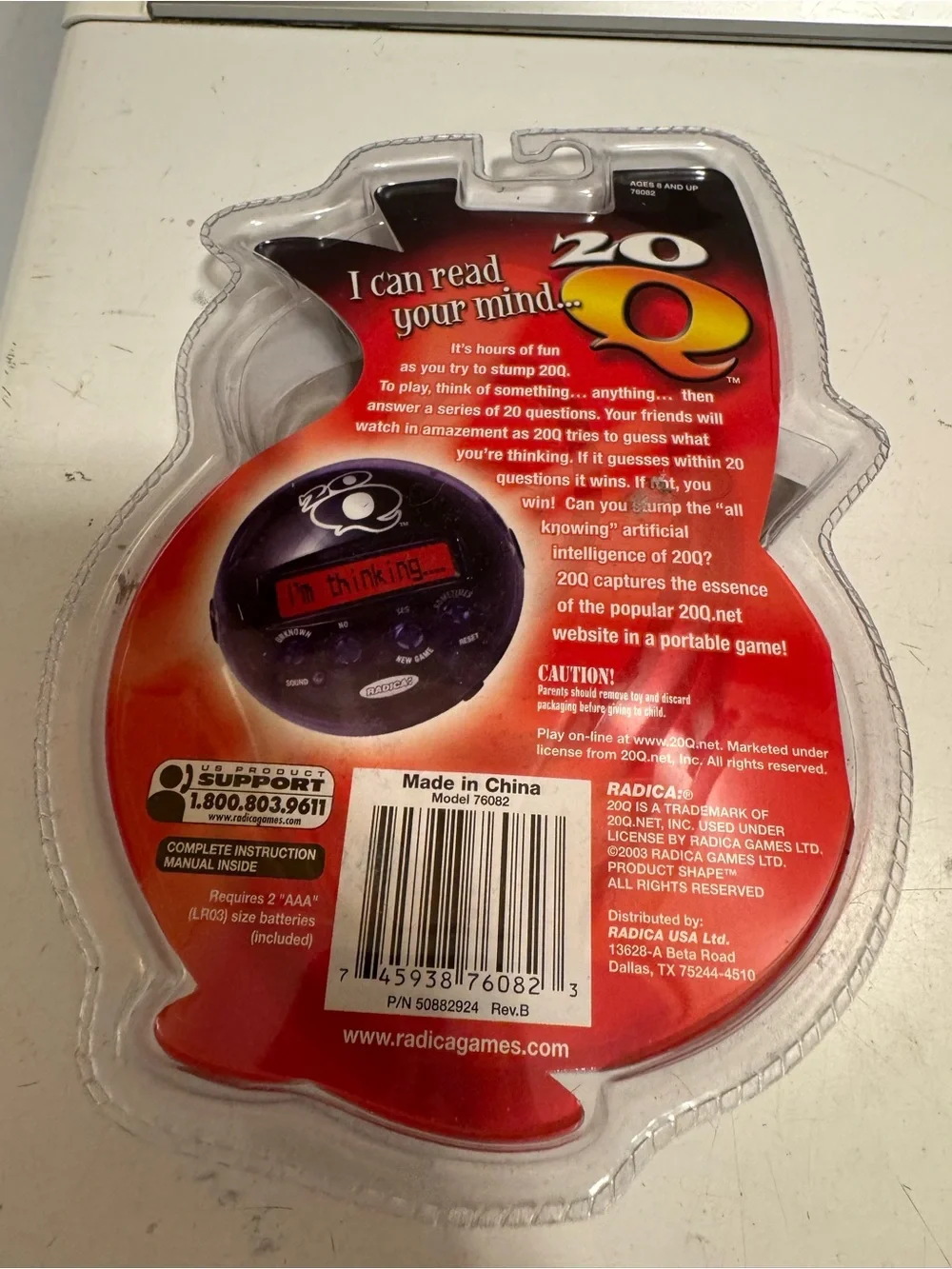 20Q Electronic Mind Reader‎ Toy sealed